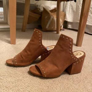 Women’s block heel slide sandals/mules